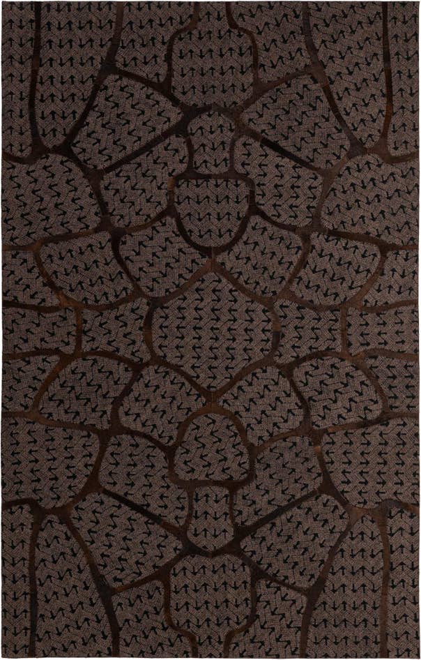 Detail image of 5' 1 x 7' 11 Cowhide - Patchwork Rug