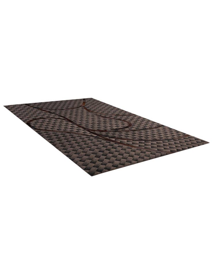 Detail image of 5' 1 x 7' 11 Cowhide - Patchwork Rug