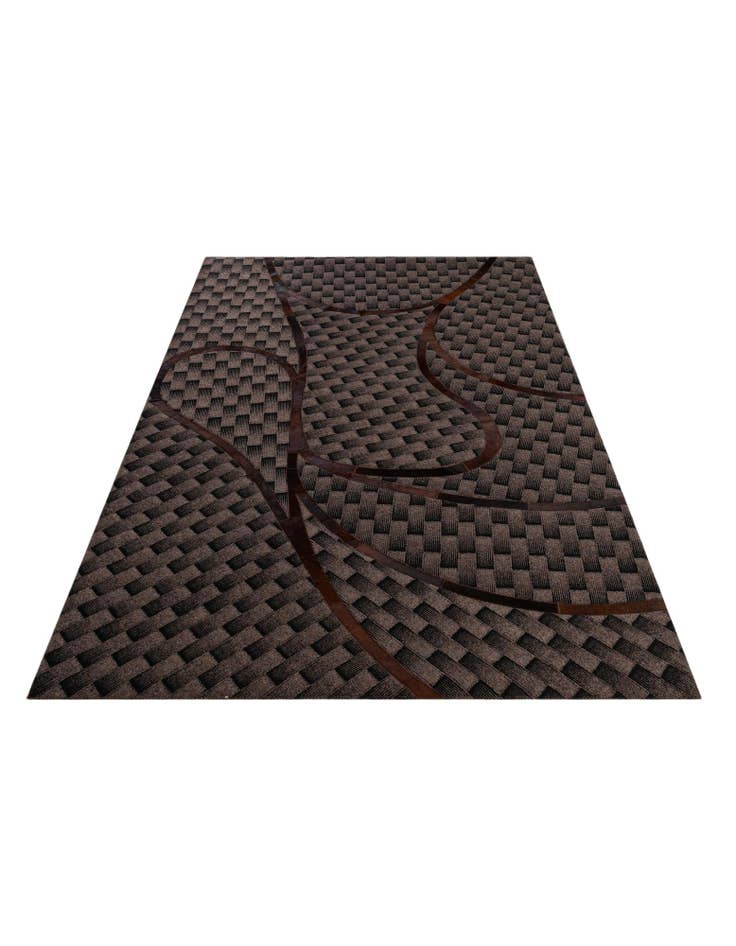 Detail image of 5' 1 x 7' 11 Cowhide - Patchwork Rug