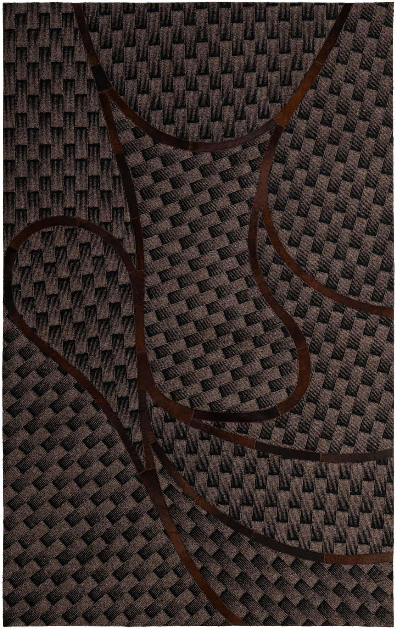 5' 1 x 7' 11 Cowhide - Patchwork Rug