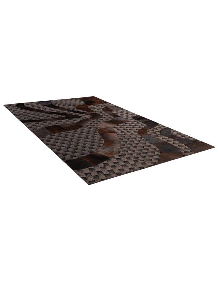 Detail image of 5' x 8' 1 Cowhide - Patchwork Rug