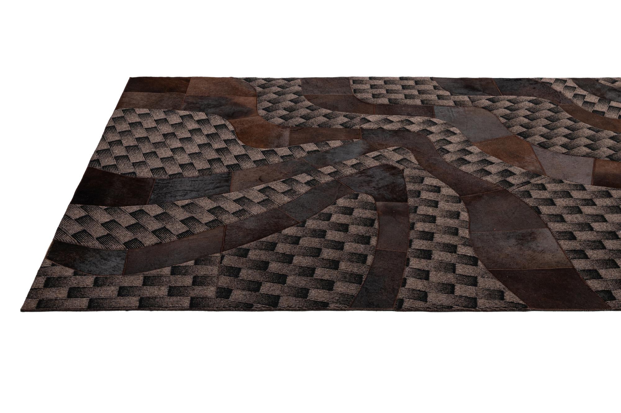 5' x 8' 1 Cowhide - Patchwork Rug