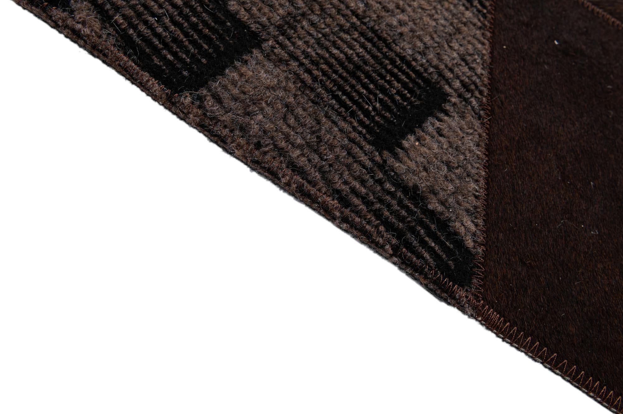 5' x 8' 1 Cowhide - Patchwork Rug