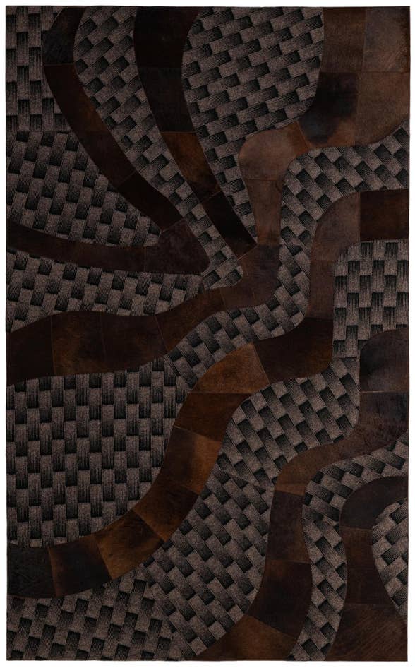 Detail image of 5' x 8' 1 Cowhide - Patchwork Rug