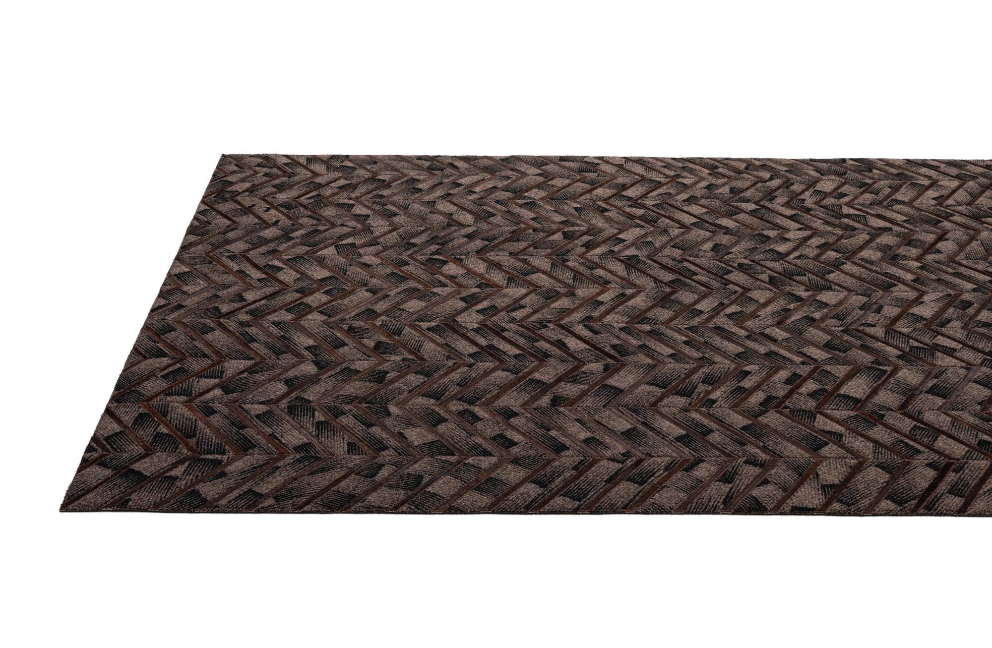 4' 11 x 7' 11 Cowhide - Patchwork Rug