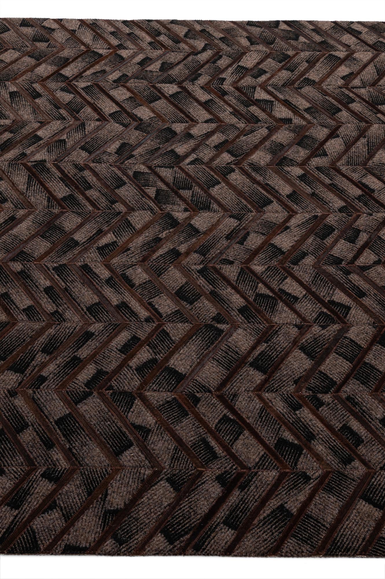 4' 11 x 7' 11 Cowhide - Patchwork Rug