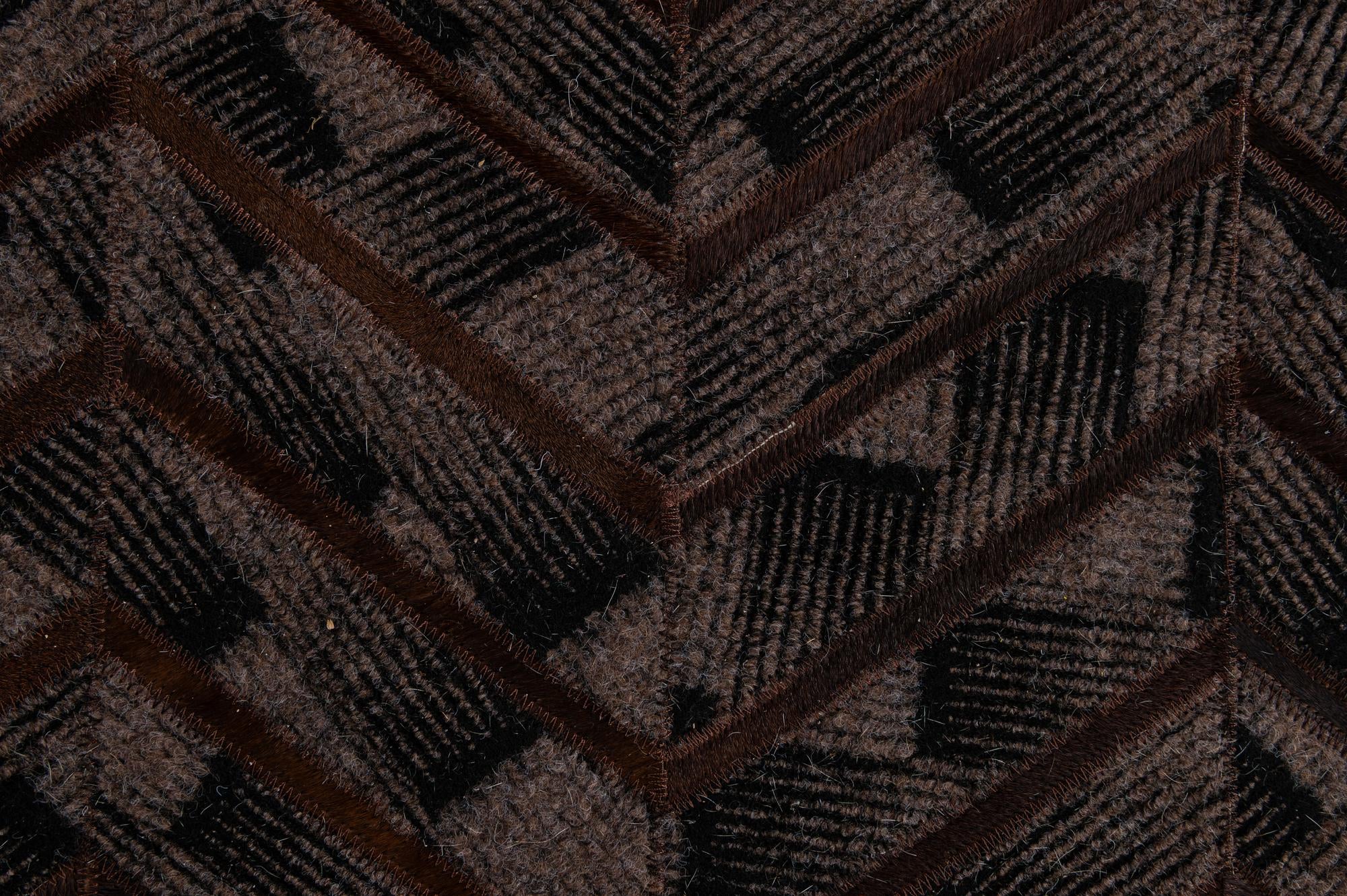 4' 11 x 7' 11 Cowhide - Patchwork Rug