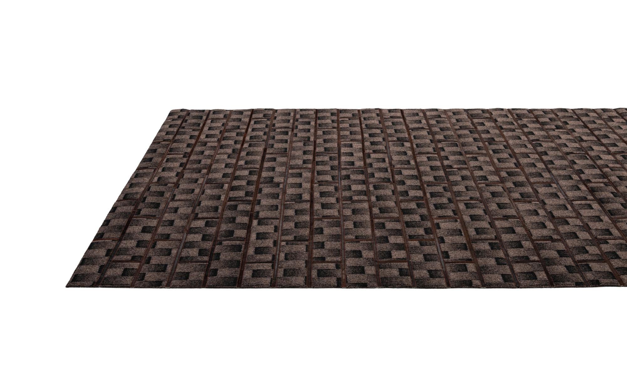 5' 1 x 7' 8 Cowhide - Patchwork Rug