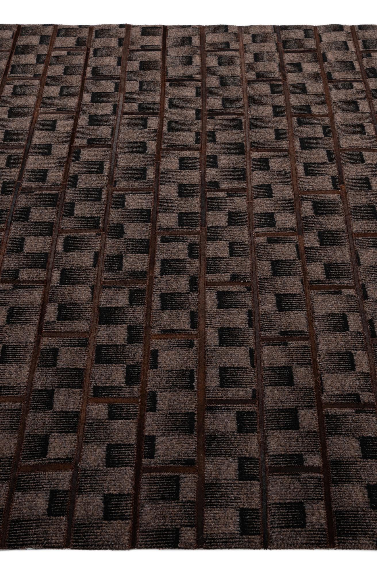 5' 1 x 7' 8 Cowhide - Patchwork Rug