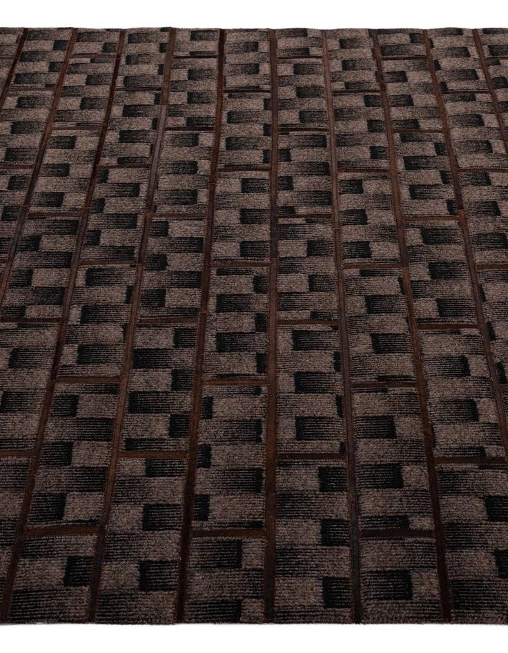 Detail image of 5' 1 x 7' 8 Cowhide - Patchwork Rug