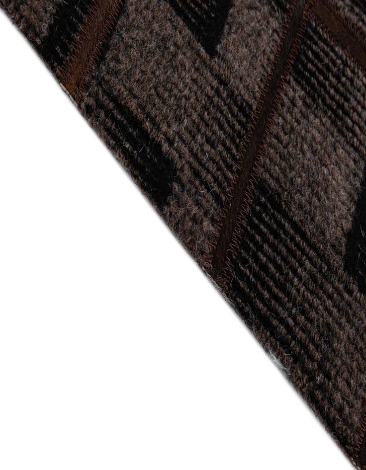 Detail image of 5' 1 x 7' 8 Cowhide - Patchwork Rug