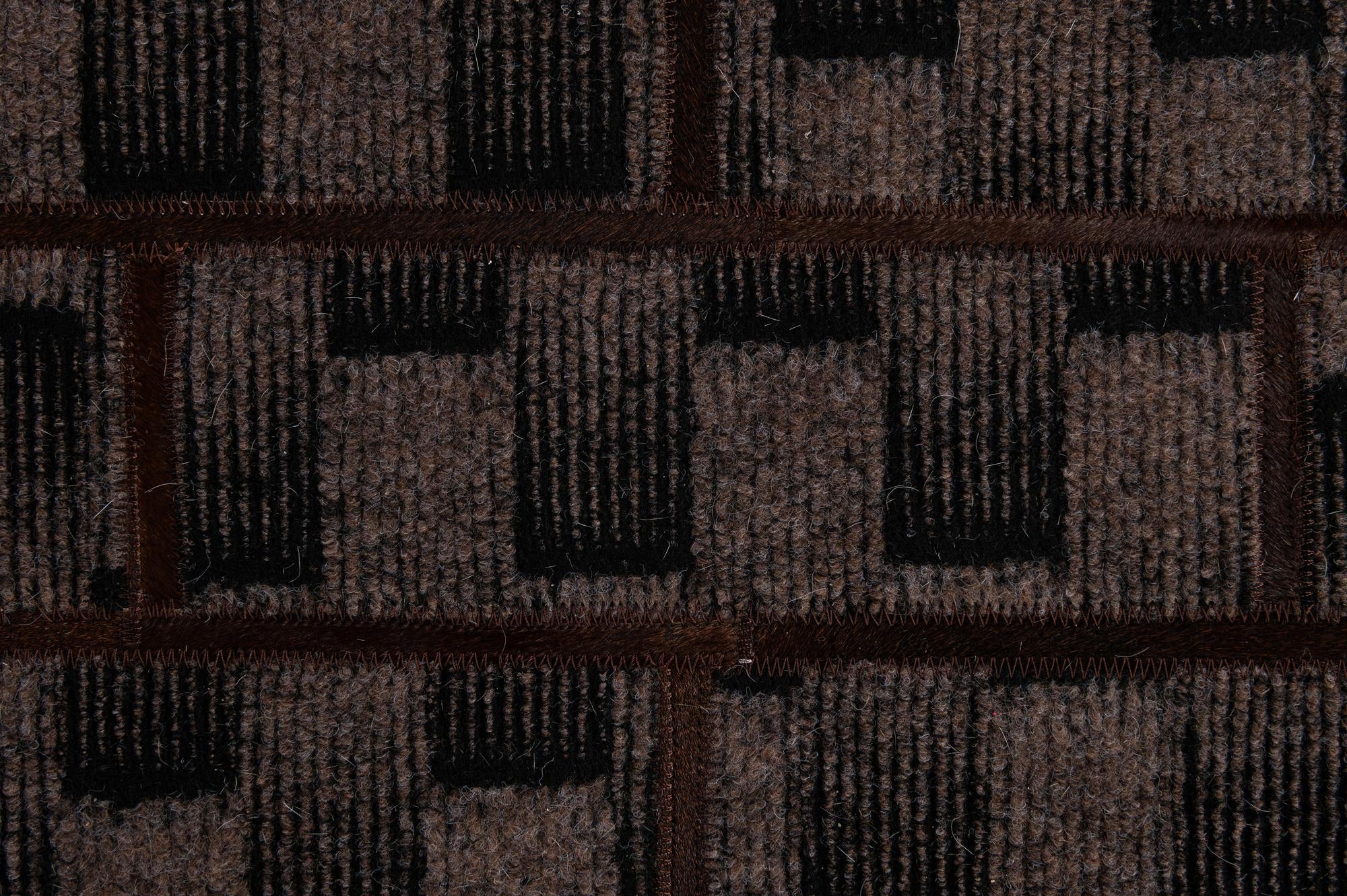 5' 1 x 7' 8 Cowhide - Patchwork Rug