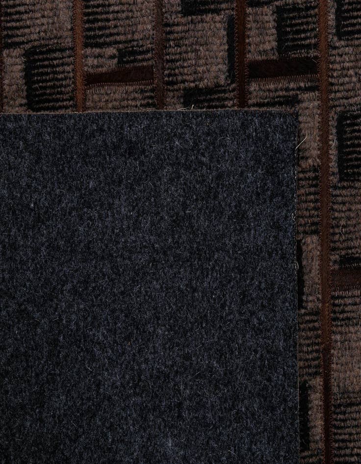 Detail image of 5' 1 x 7' 8 Cowhide - Patchwork Rug