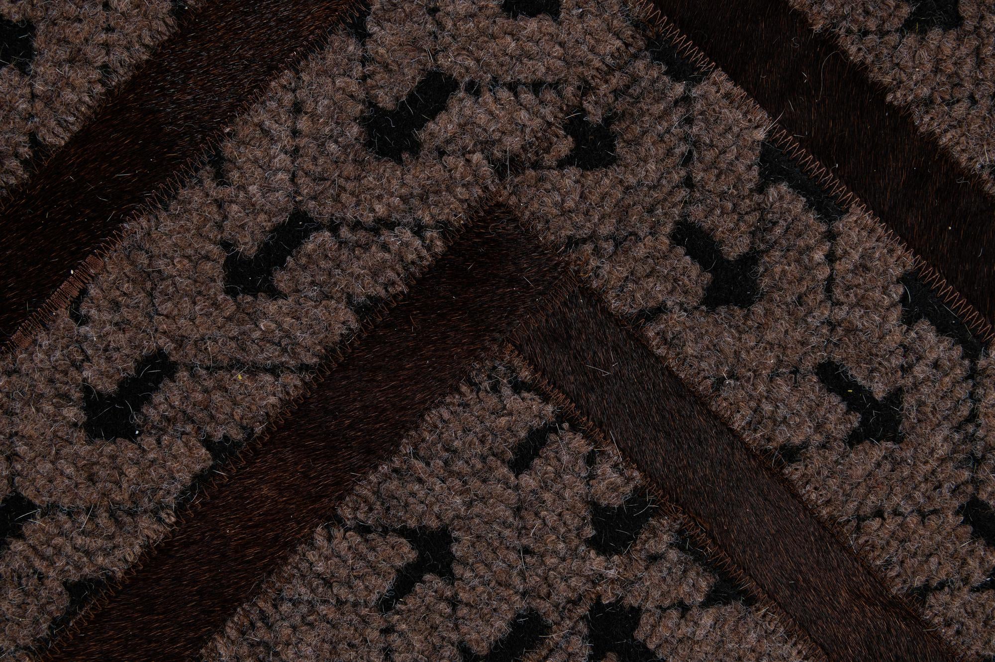 4' 11 x 7' 11 Cowhide - Patchwork Rug