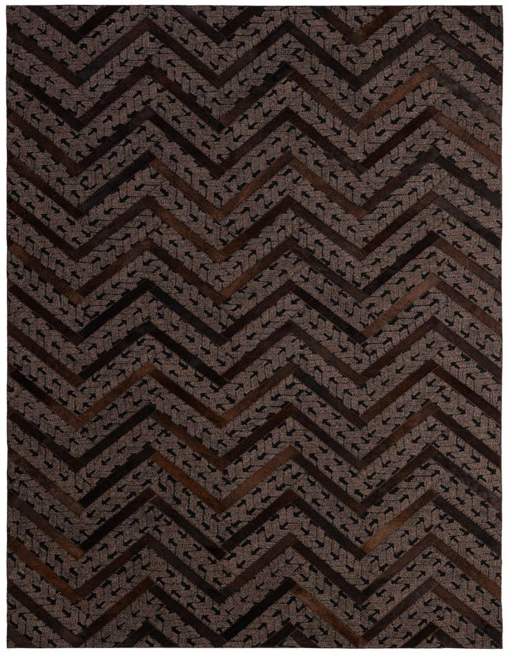 Detail image of 4' 11 x 7' 11 Cowhide - Patchwork Rug