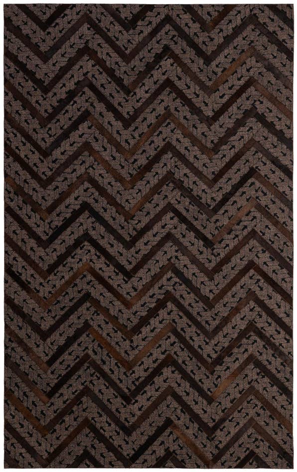 Detail image of 4' 11 x 7' 11 Cowhide - Patchwork Rug