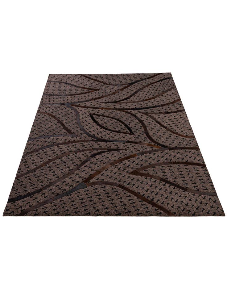 Detail image of 4' 11 x 8' 1 Cowhide - Patchwork Rug
