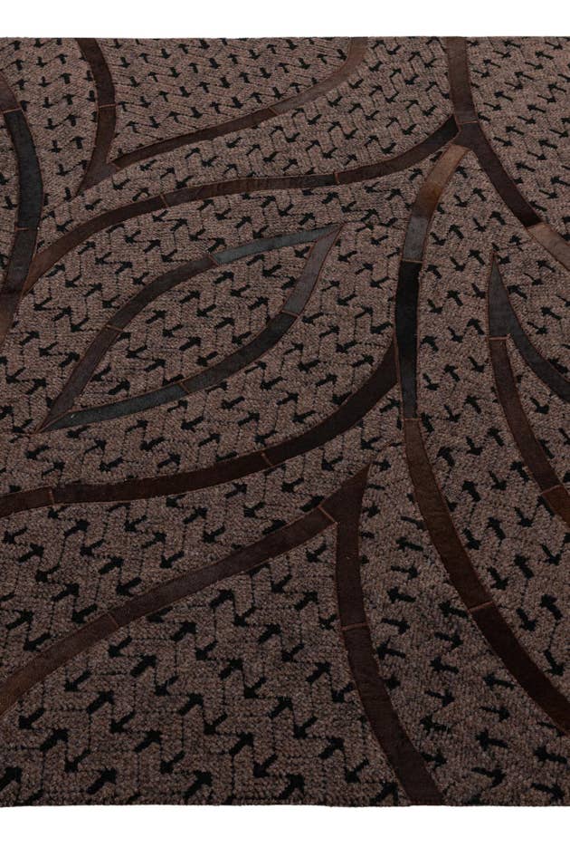 Detail image of 4' 11 x 8' 1 Cowhide - Patchwork Rug