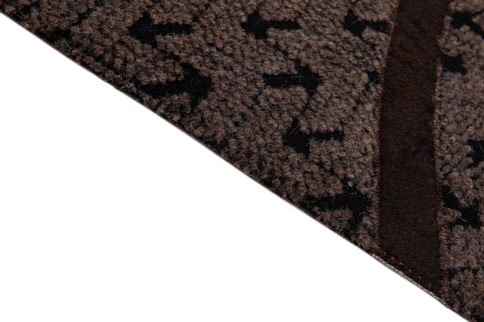 4' 11 x 8' 1 Cowhide - Patchwork Rug