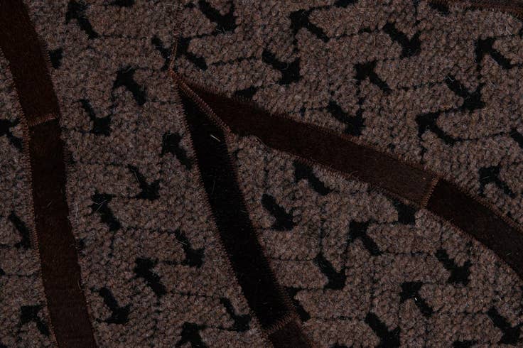 Detail image of 4' 11 x 8' 1 Cowhide - Patchwork Rug