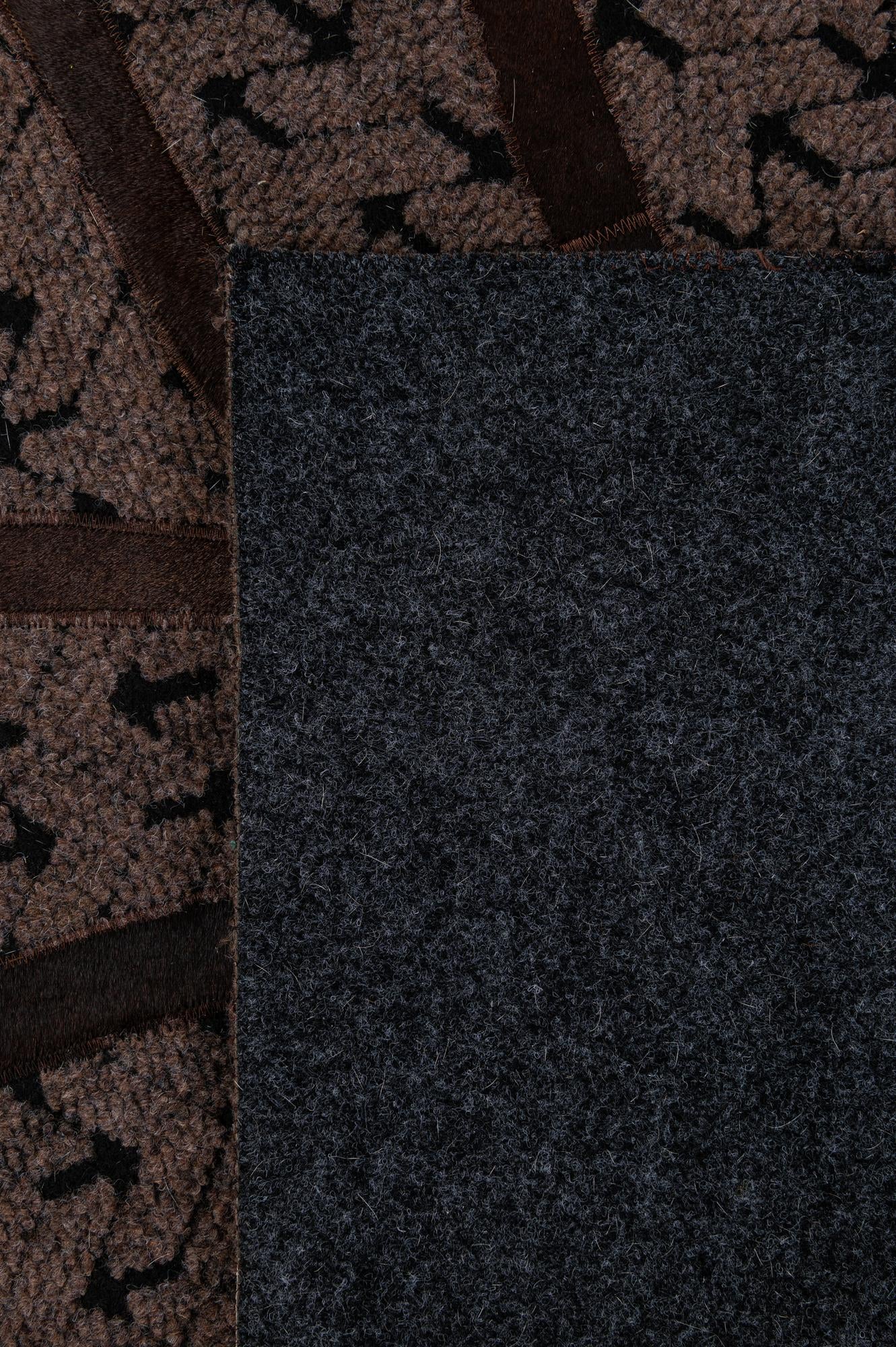 4' 11 x 8' 1 Cowhide - Patchwork Rug