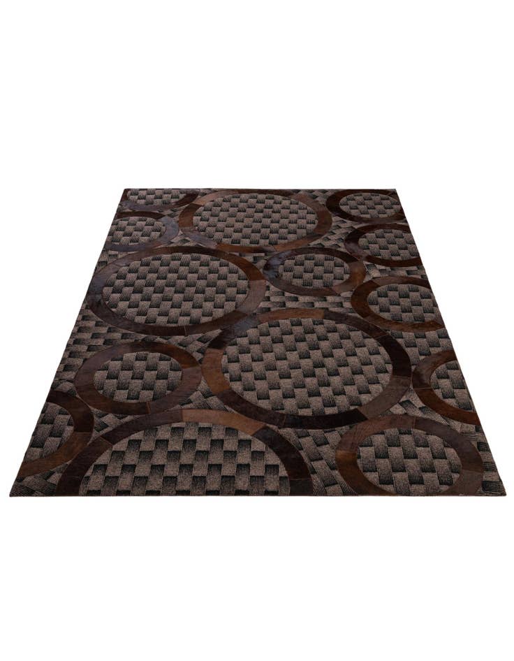 Detail image of 5' 1 x 7' 11 Cowhide - Patchwork Rug