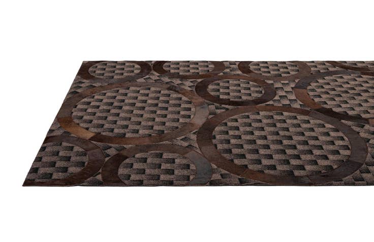 Detail image of 5' 1 x 7' 11 Cowhide - Patchwork Rug