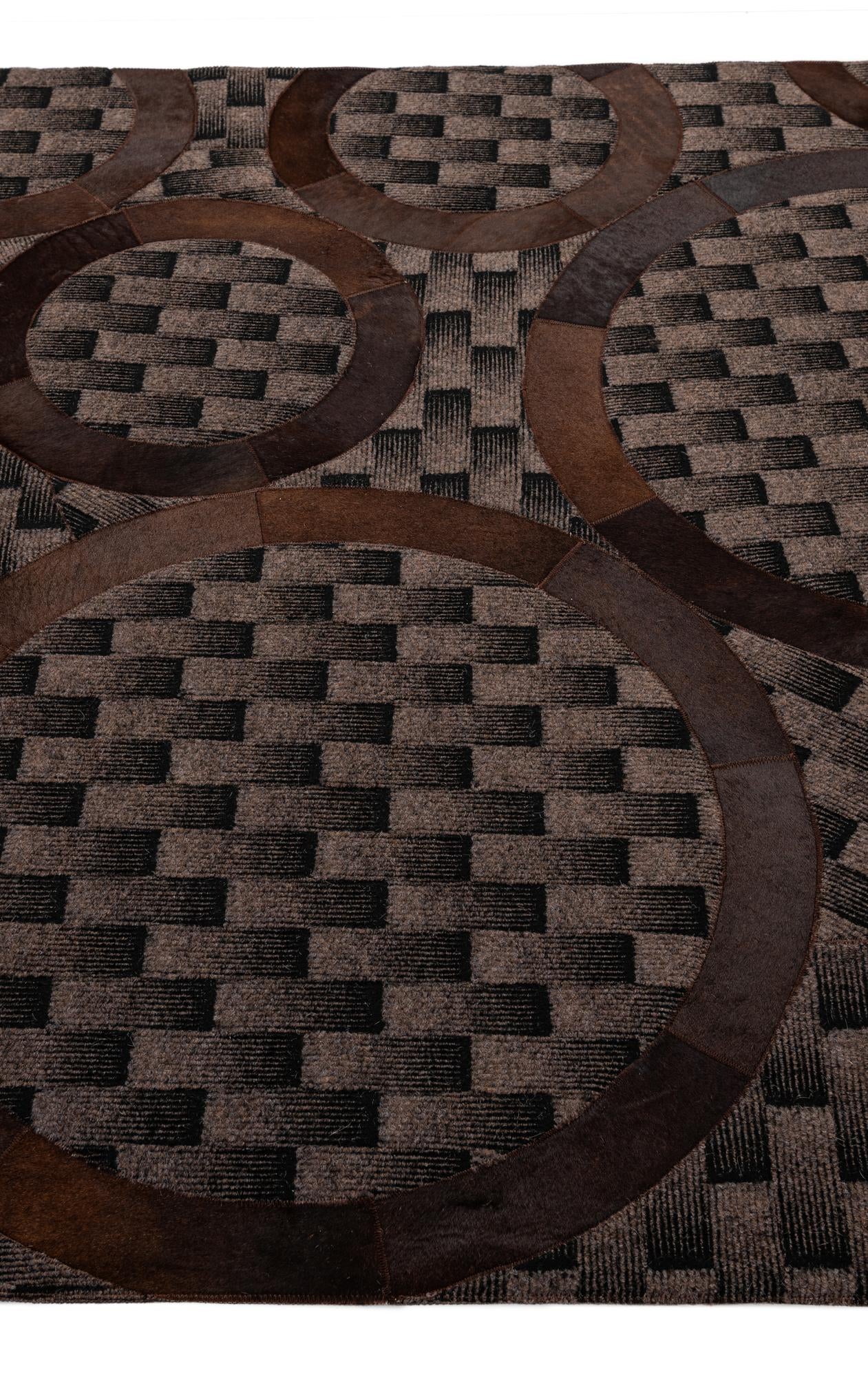 5' 1 x 7' 11 Cowhide - Patchwork Rug