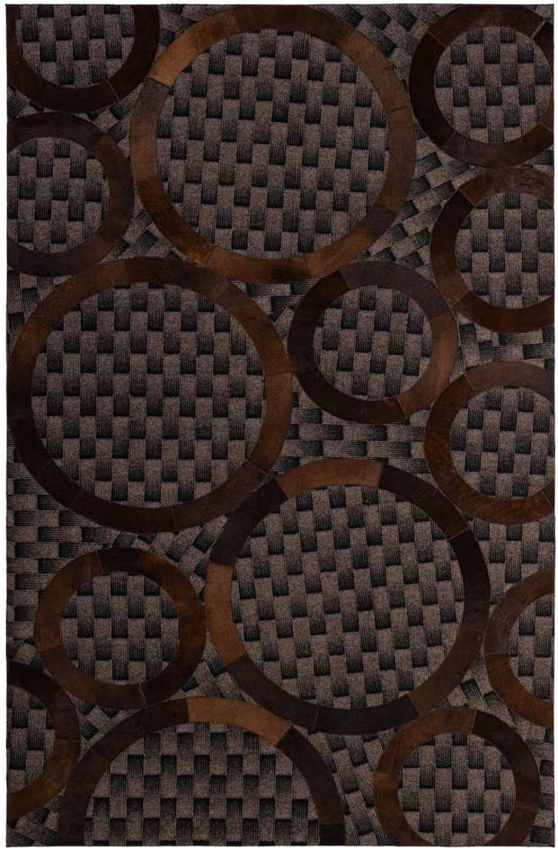 Detail image of 5' 1 x 7' 11 Cowhide - Patchwork Rug