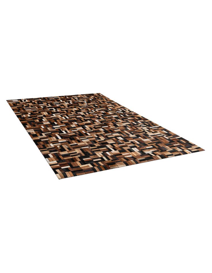 Detail image of 4' 11 x 7' 11 Cowhide - Patchwork Rug
