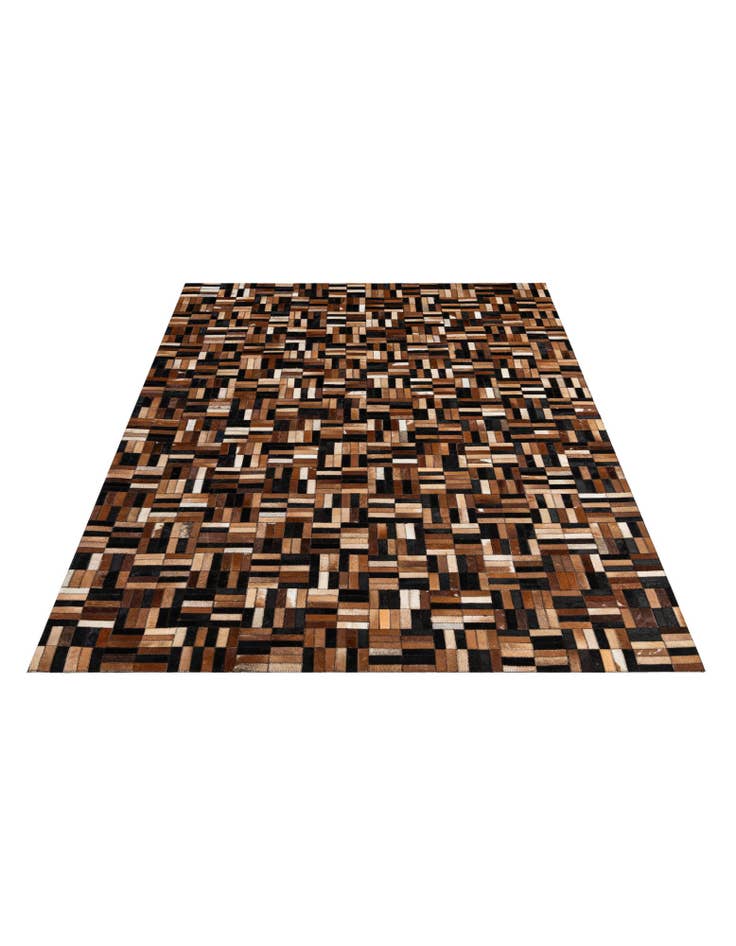 Detail image of 4' 11 x 7' 11 Cowhide - Patchwork Rug