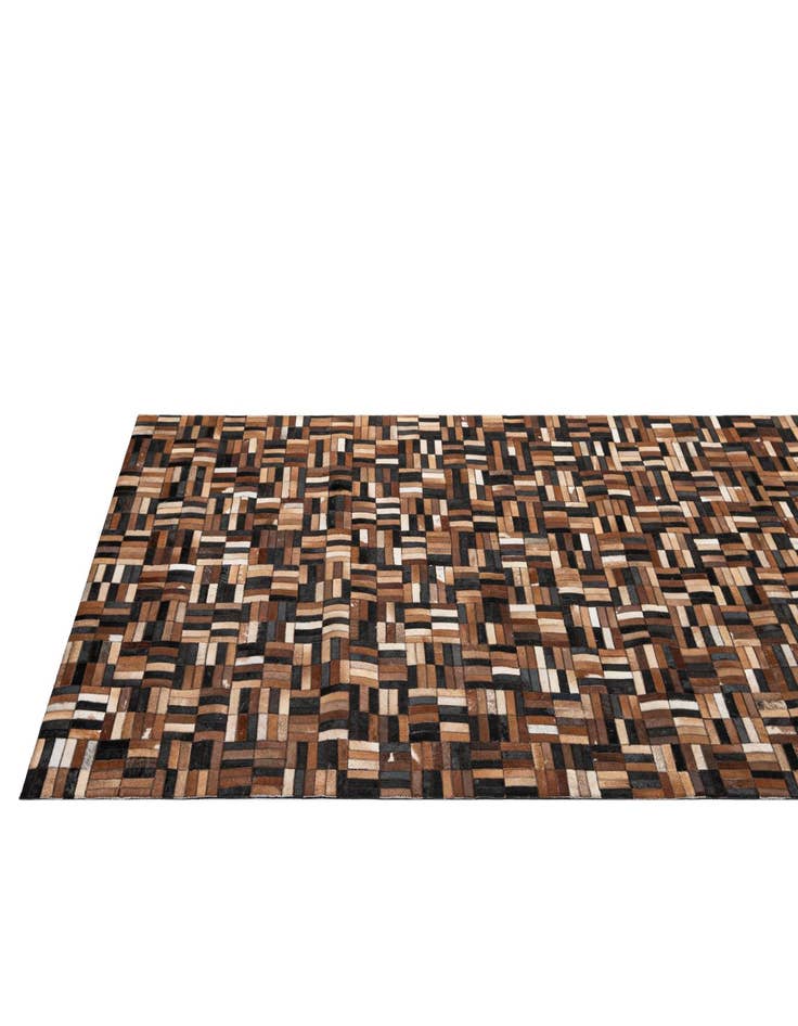 Detail image of 4' 11 x 7' 11 Cowhide - Patchwork Rug