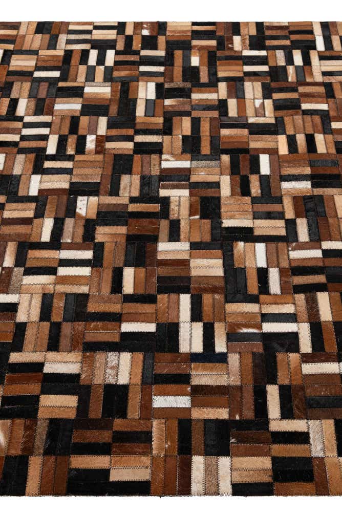 4' 11 x 7' 11 Cowhide - Patchwork Rug