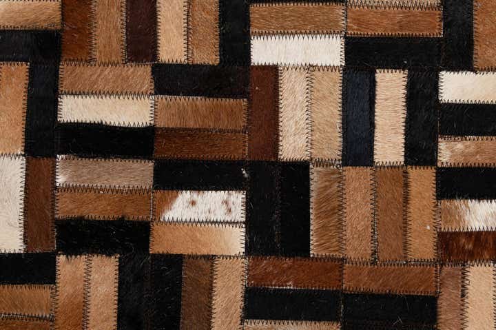 4' 11 x 7' 11 Cowhide - Patchwork Rug