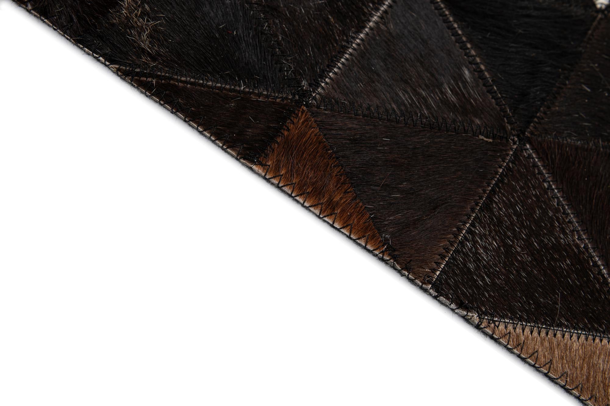 5' 1 x 8' Cowhide - Patchwork Rug