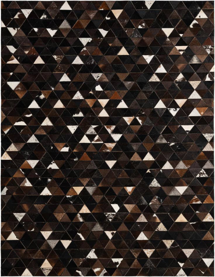 Detail image of 5' 1 x 8' Cowhide - Patchwork Rug
