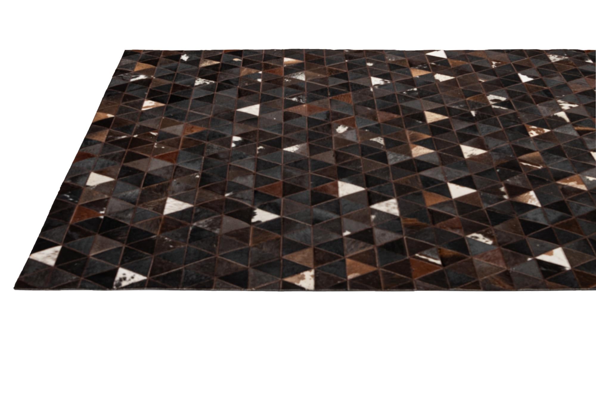 5' 1 x 7' 11 Cowhide - Patchwork Rug