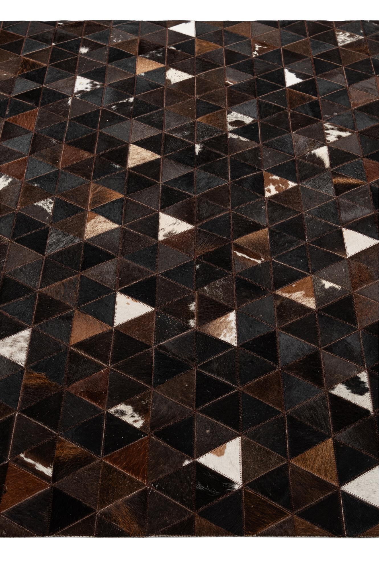 5' 1 x 7' 11 Cowhide - Patchwork Rug