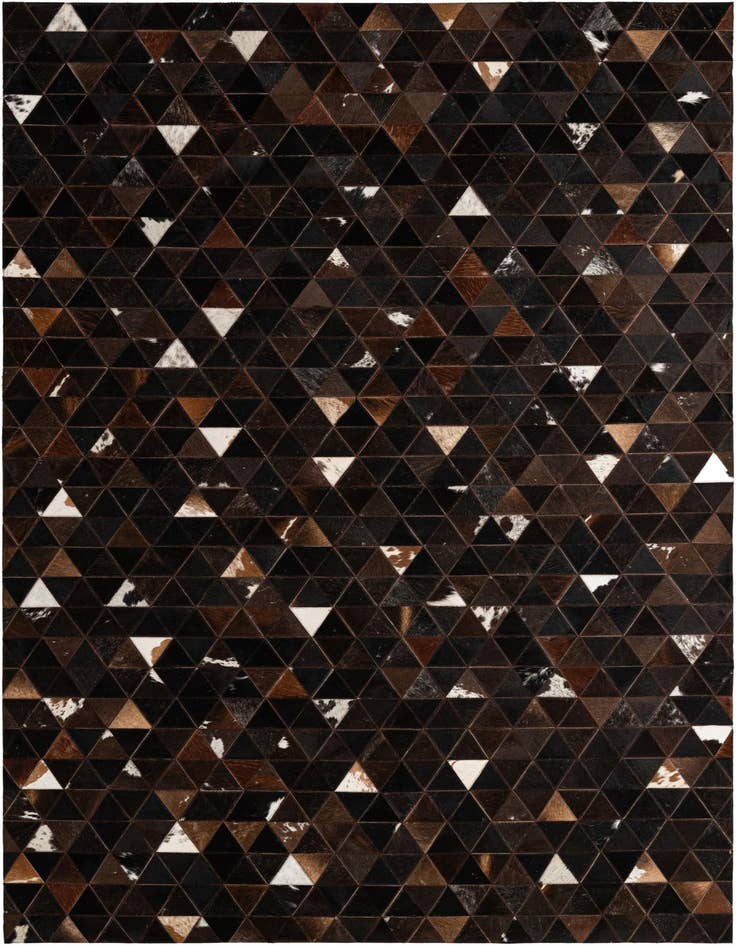 Detail image of 5' 1 x 7' 11 Cowhide - Patchwork Rug