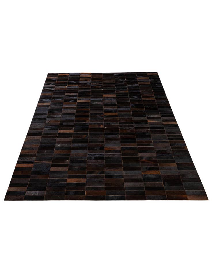 Detail image of 4' 11 x 8' 1 Cowhide - Patchwork Rug
