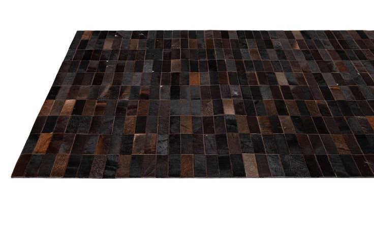 Detail image of 4' 11 x 8' 1 Cowhide - Patchwork Rug