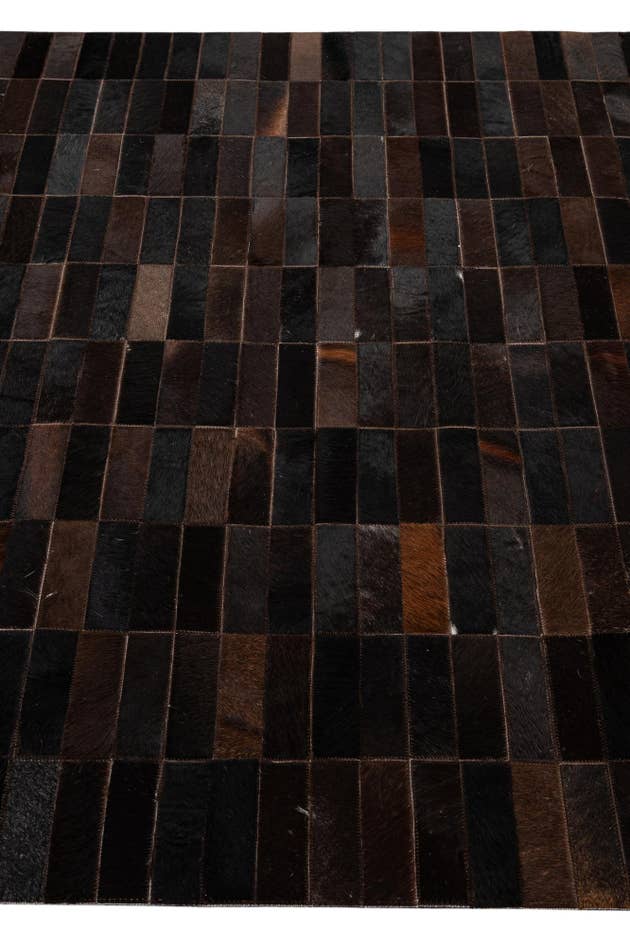 Detail image of 4' 11 x 8' 1 Cowhide - Patchwork Rug