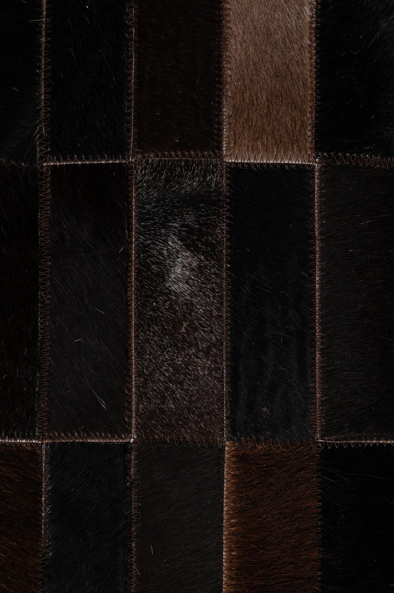 4' 11 x 8' 1 Cowhide - Patchwork Rug