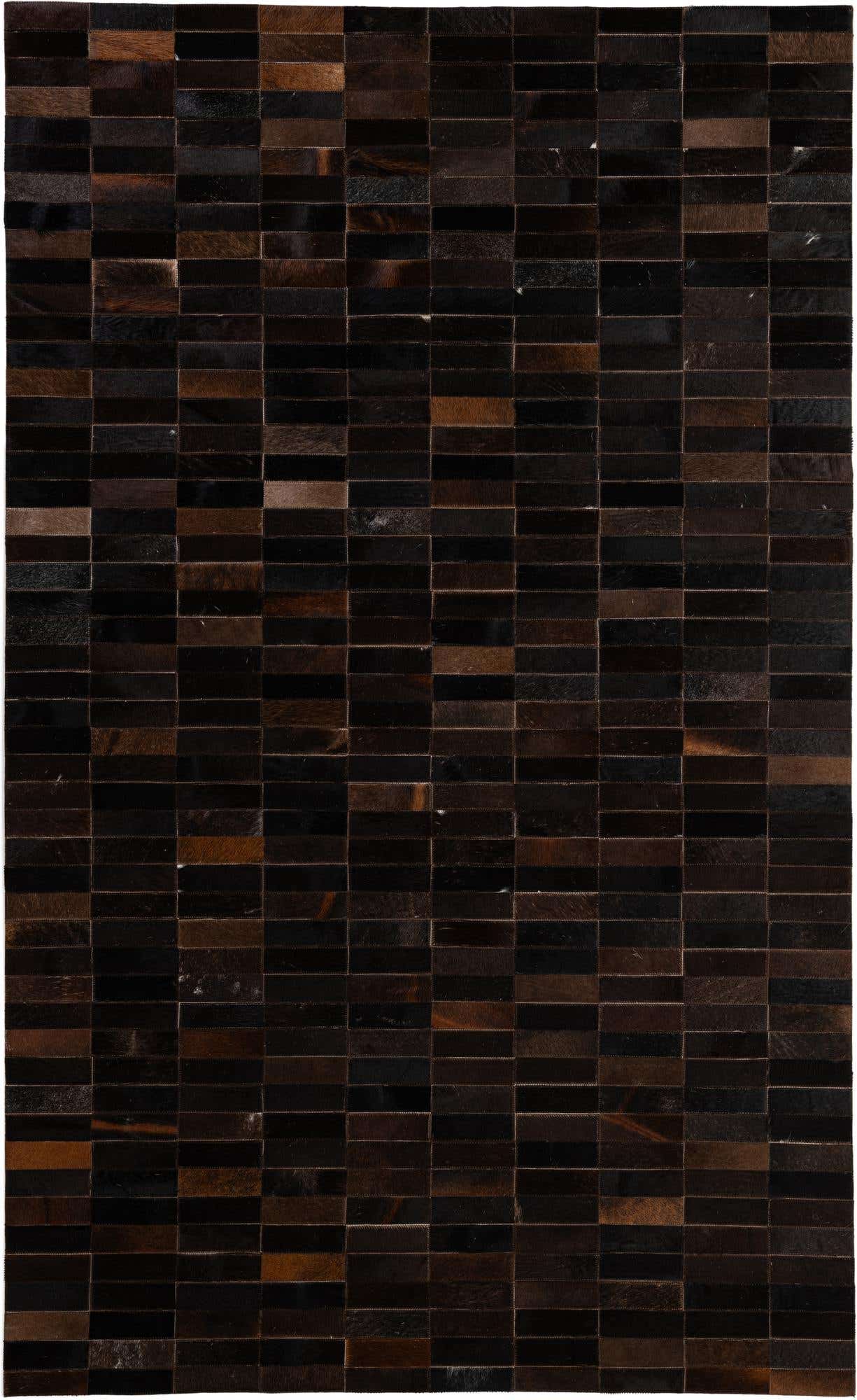 4' 11 x 8' 1 Cowhide - Patchwork Rug