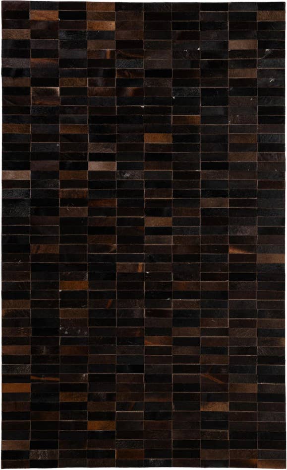 Detail image of 4' 11 x 8' 1 Cowhide - Patchwork Rug