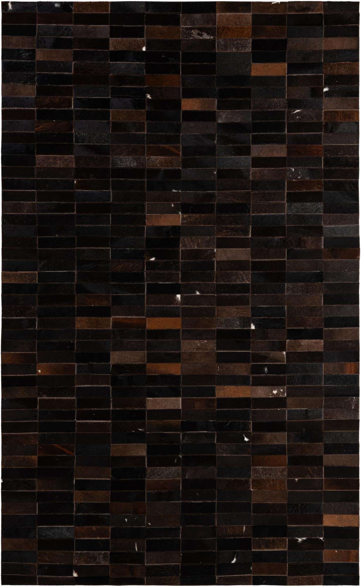 4' 11 x 8' Cowhide - Patchwork Rug