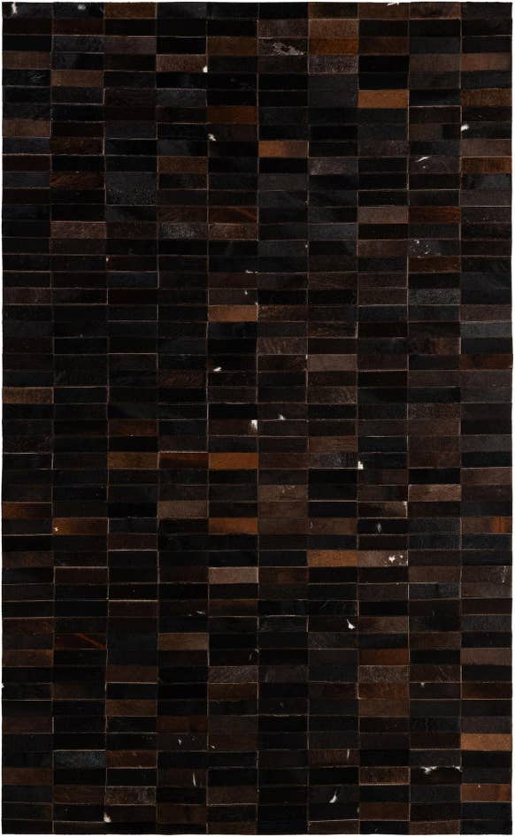 Detail image of 4' 11 x 8' Cowhide - Patchwork Rug