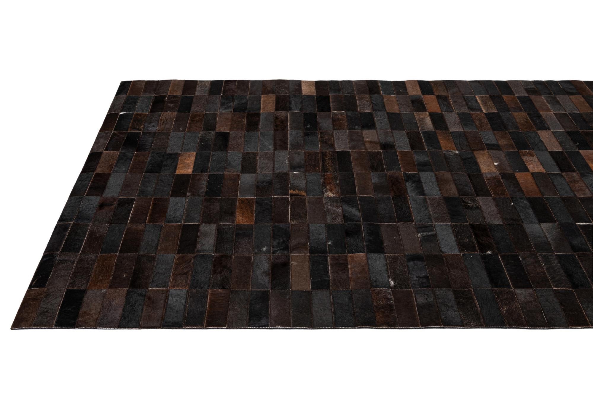 5' x 7' 11 Cowhide - Patchwork Rug