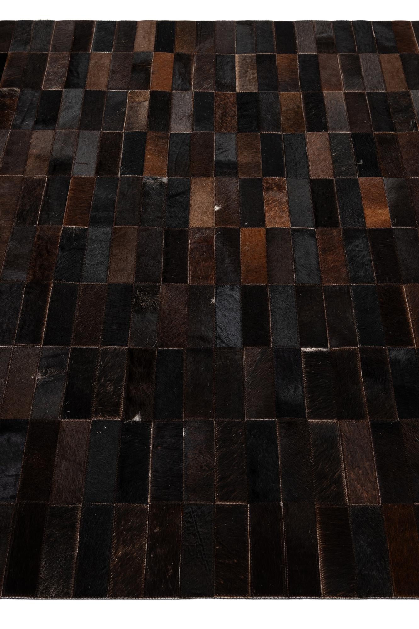 5' x 7' 11 Cowhide - Patchwork Rug
