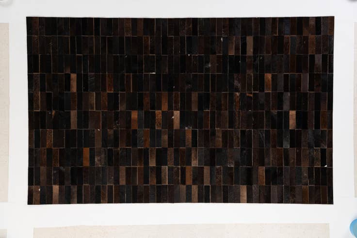 Detail image of 5' x 7' 11 Cowhide - Patchwork Rug